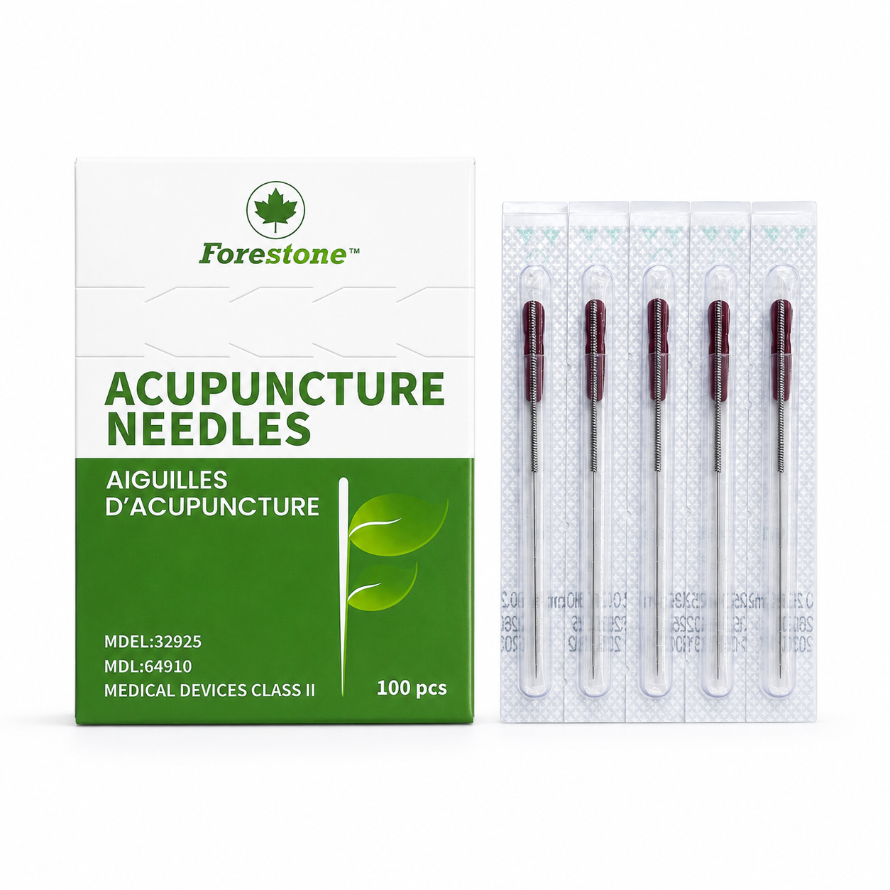 Flat Handle Acupuncture Needles